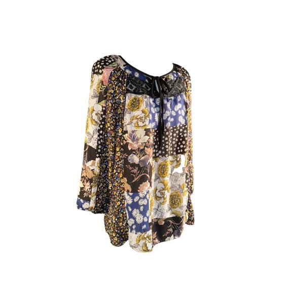 Hope Springs Boho Floral Summer Shirt Women Size Medium - Picture 4 of 16